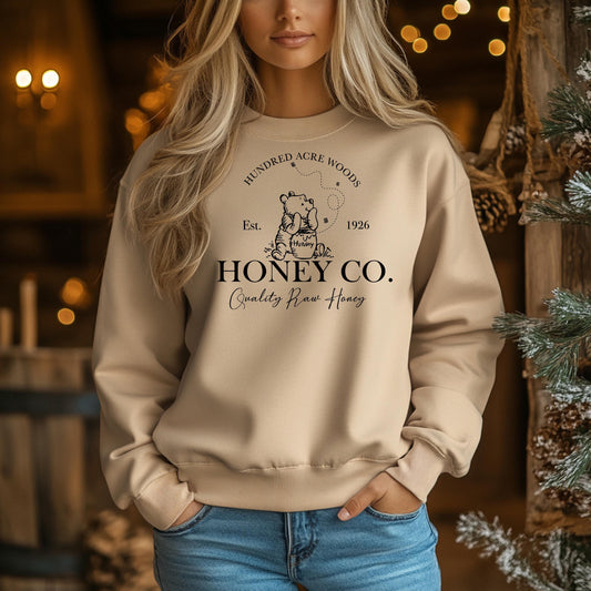 Vintage Embroidered Winnie the Pooh Sweatshirt, Classic Pooh Bear Jumper, Retro Pooh Crewneck, Cozy Pooh Hoodie, Disney Fan Gift, Pooh Lover