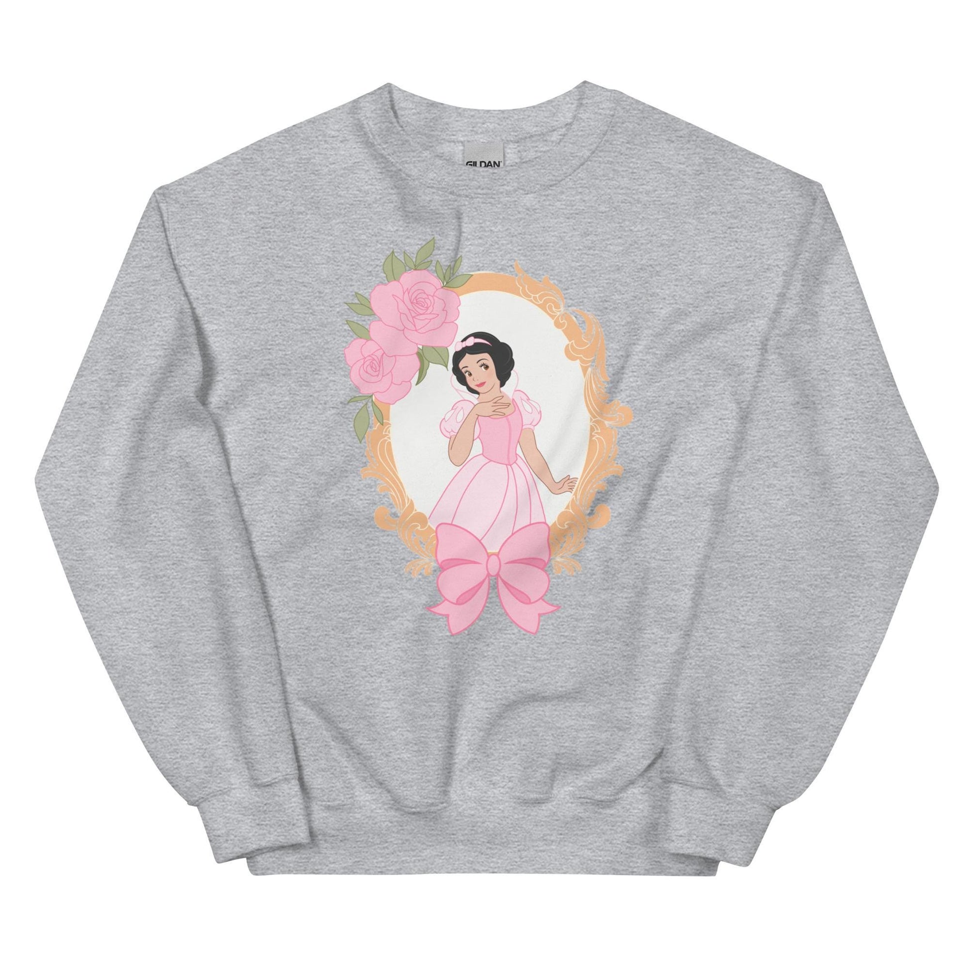 Coquette Disney Princess Snow White Sweatshirt, Princess Sweater, Fairy Tale Jumper, Magical Pullover, Fantasy Top
