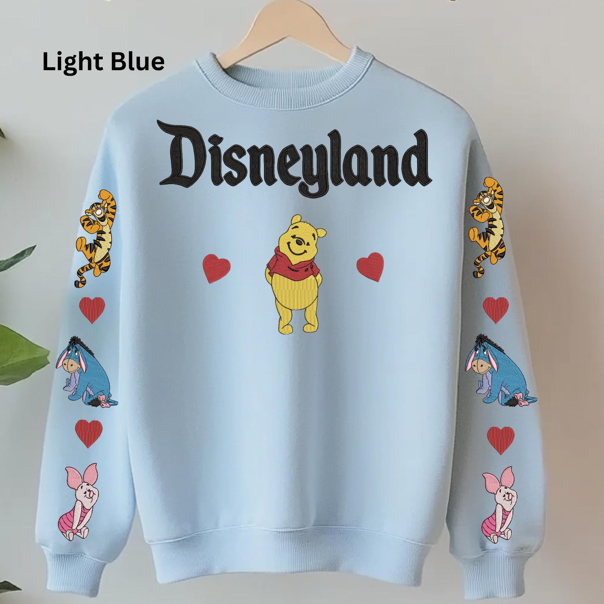 Embroidered Disney Winnie the Pooh Sweatshirt, Classic Pooh Bear Jumper, Cozy Pullover, Magical Cartoon Character Top, Gift for Disney Fans,