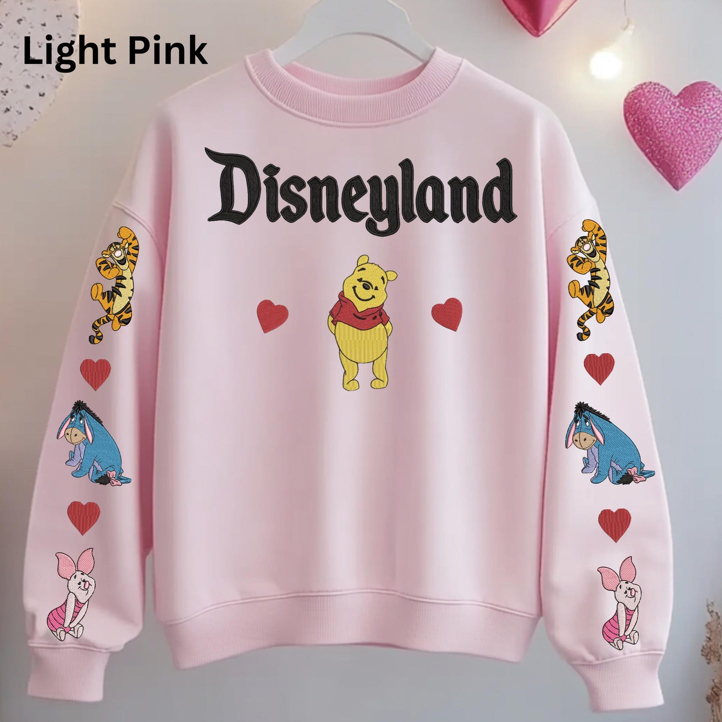 Embroidered Disney Winnie the Pooh Sweatshirt, Classic Pooh Bear Jumper, Cozy Pullover, Magical Cartoon Character Top, Gift for Disney Fans,